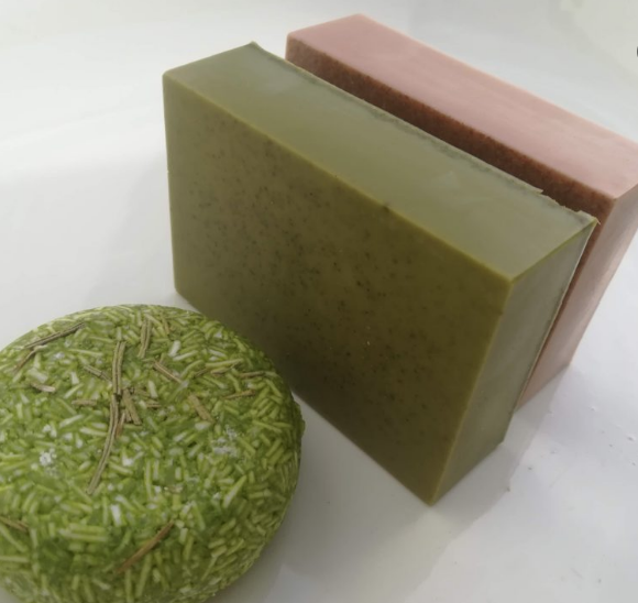 Beneficial Bathroom Bundle, 2 x Soap & 1 Shampoo