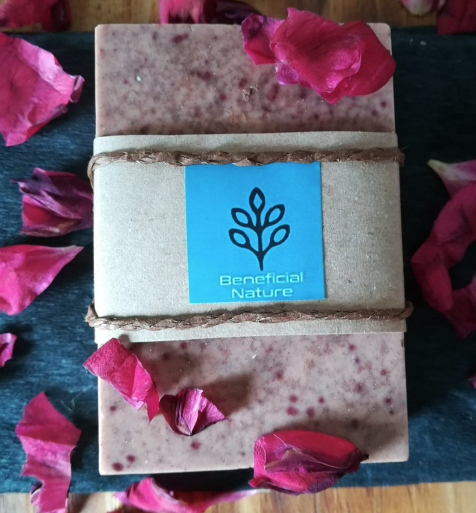 Rose clay, Pink Himalayan salt & Beetroot Powder Soap.