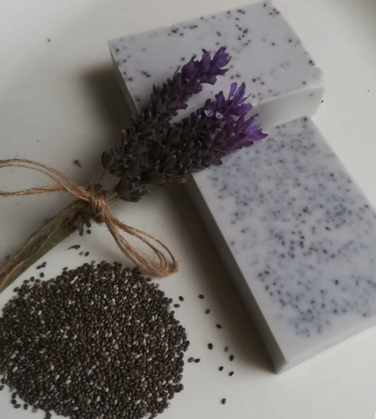 Lavender, Sweet Orange & Chia Seed Soap